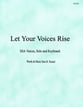 Let Your Voices Rise SSA choral sheet music cover